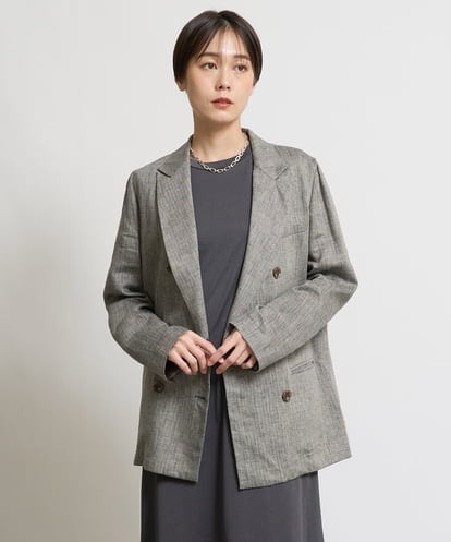 ZMJGW29340 al'aise modulation ウォッシャブルリネンダブルジャケット