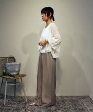 ZMJHB46128 al'aise modulation(アレーズモジュレーション) シアーシャーリングドロストブルゾン アイボリー