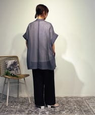 ZMJIB28160 al'aise modulation(アレーズモジュレーション) オーバーシルエットメッシュジャケット ダークグレー