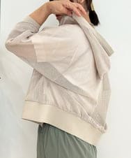 ZMJIB42099 al'aise modulation(アレーズモジュレーション) メッシュジップパーカー ベージュ