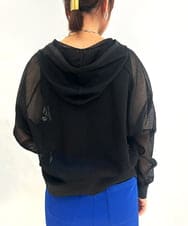 ZMJIB42099 al'aise modulation(アレーズモジュレーション) メッシュジップパーカー ブラック