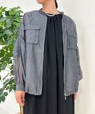 ZMJIB60160 al'aise modulation(アレーズモジュレーション) メッシュ切り替えミリタリーシアーブルゾン ダークグレー