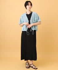 ZMJIE06109 al'aise modulation(アレーズモジュレーション) シアージップショートブルゾン グリーン