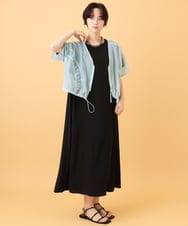 ZMJIE06109 al'aise modulation(アレーズモジュレーション) シアージップショートブルゾン グリーン