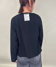 ZMJJB01148 al'aise modulation(アレーズモジュレーション) Vネックツイルジャケット ブラック