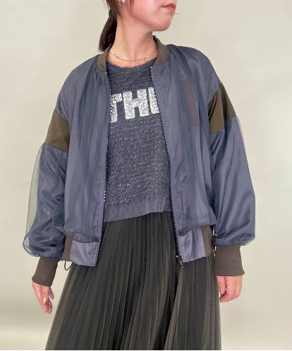 ZMJJB08168 al'aise modulation シアージョイントデザインブルゾン