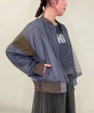 ZMJJB08168 al'aise modulation(アレーズモジュレーション) シアージョイントデザインブルゾン ダークグレー