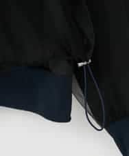 ZMJJB08168 al'aise modulation(アレーズモジュレーション) シアージョイントデザインブルゾン ブラック