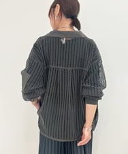 ZMJJB09170 al'aise modulation(アレーズモジュレーション) コットンレースデザインジャケット ダークグレー