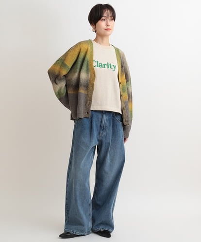 ZMKAB63110 al'aise modulation 【日本製】【洗える】グリッターカットプルオーバー