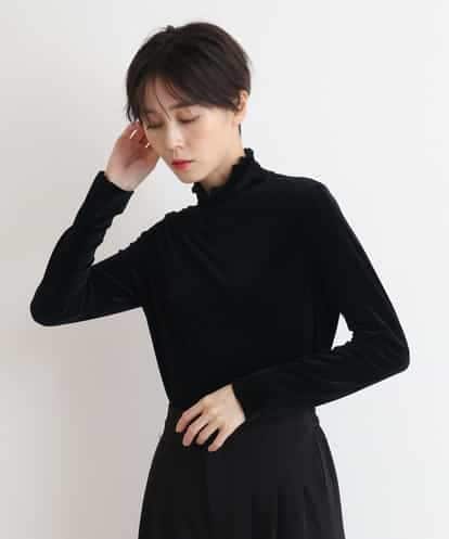 ZMKAB65069 al'aise modulation 【日本製】シアーベロアニットプルオーバー