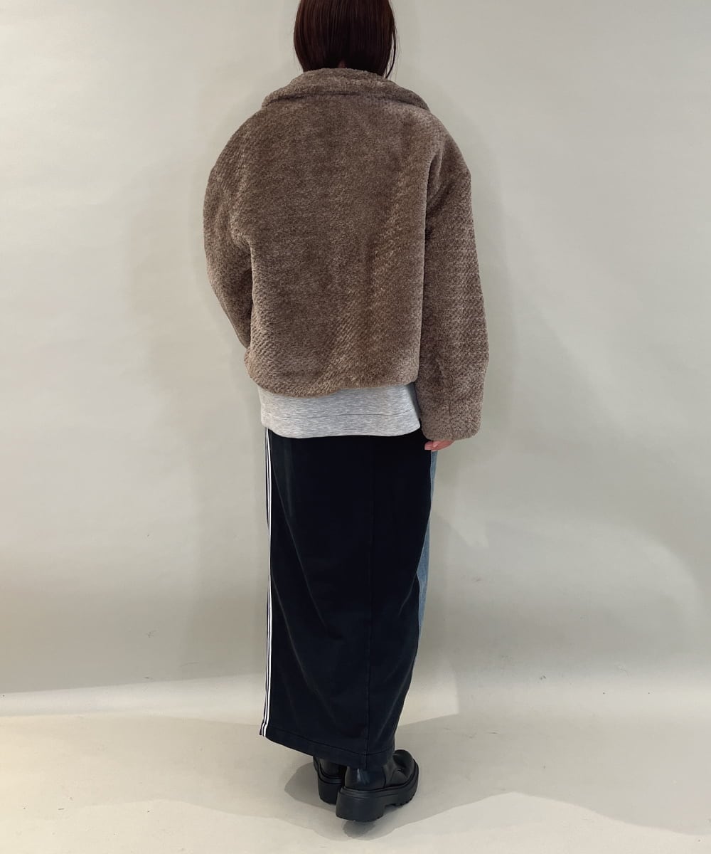 ZMKAE04098 al'aise modulation(アレーズモジュレーション) ロゴスポンディッシュプルオーバー ライトグレー