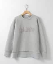 ZMKAE04098 al'aise modulation(アレーズモジュレーション) ロゴスポンディッシュプルオーバー ライトグレー