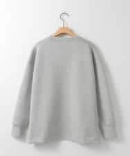 ZMKAE04098 al'aise modulation(アレーズモジュレーション) ロゴスポンディッシュプルオーバー ライトグレー