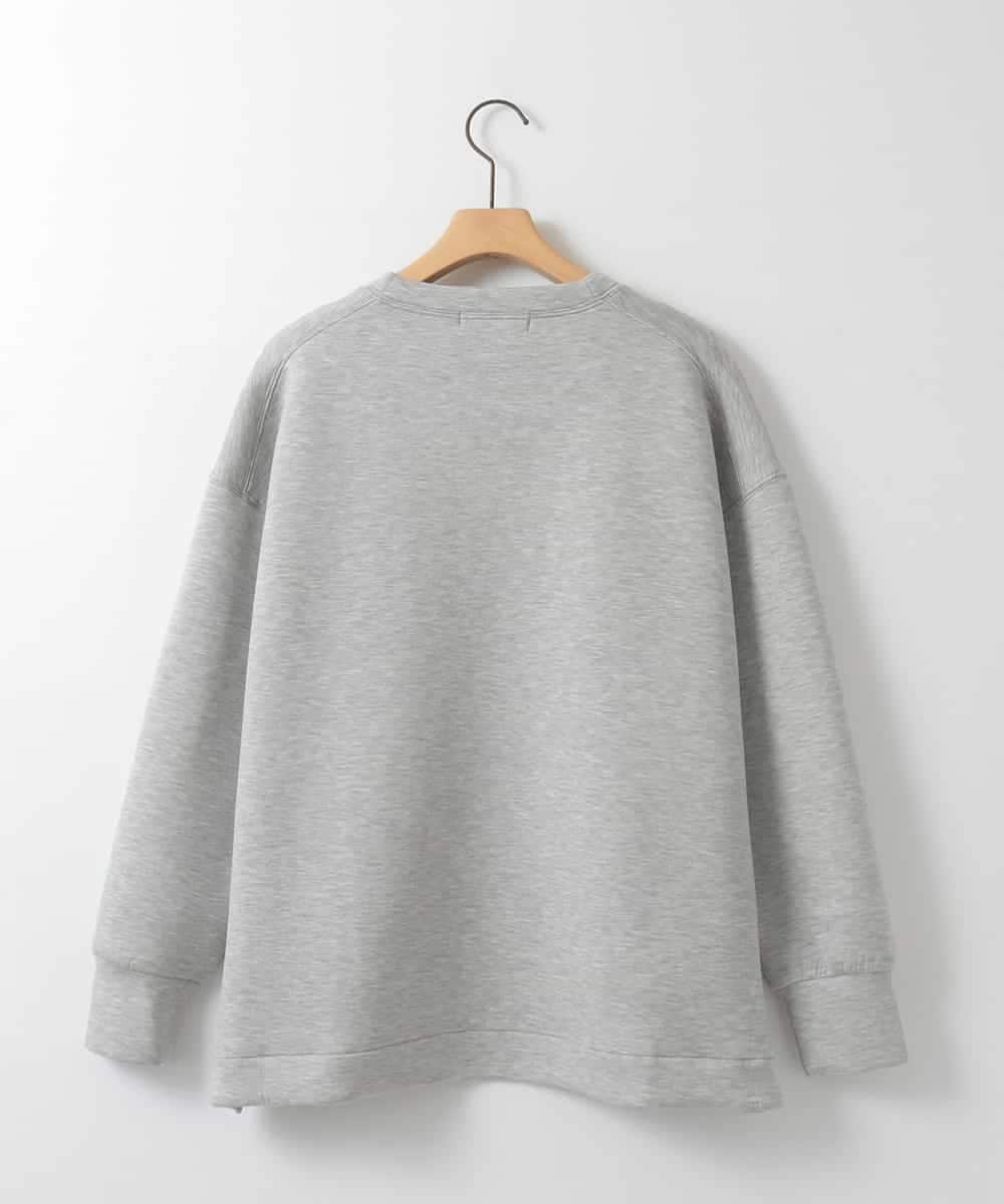 ZMKAE04098 al'aise modulation(アレーズモジュレーション) ロゴスポンディッシュプルオーバー ライトグレー