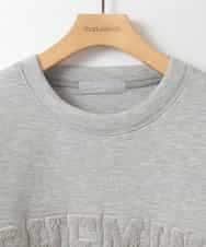 ZMKAE04098 al'aise modulation(アレーズモジュレーション) ロゴスポンディッシュプルオーバー ライトグレー