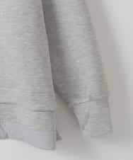 ZMKAE04098 al'aise modulation(アレーズモジュレーション) ロゴスポンディッシュプルオーバー ライトグレー