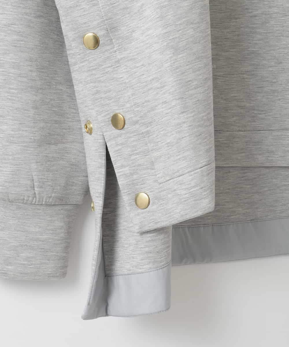 ZMKAE04098 al'aise modulation(アレーズモジュレーション) ロゴスポンディッシュプルオーバー ライトグレー