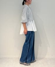 ZMKAE20120 al'aise modulation(アレーズモジュレーション) フレアヘムレイヤードデザインプルオーバー ライトグレー