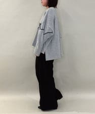 ZMKAE23119 al'aise modulation(アレーズモジュレーション) コード刺繍ロングテールプルオーバー ライトグレー