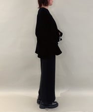 ZMKAE23119 al'aise modulation(アレーズモジュレーション) コード刺繍ロングテールプルオーバー ブラック