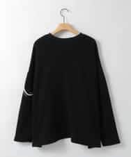 ZMKAE23119 al'aise modulation(アレーズモジュレーション) コード刺繍ロングテールプルオーバー ブラック