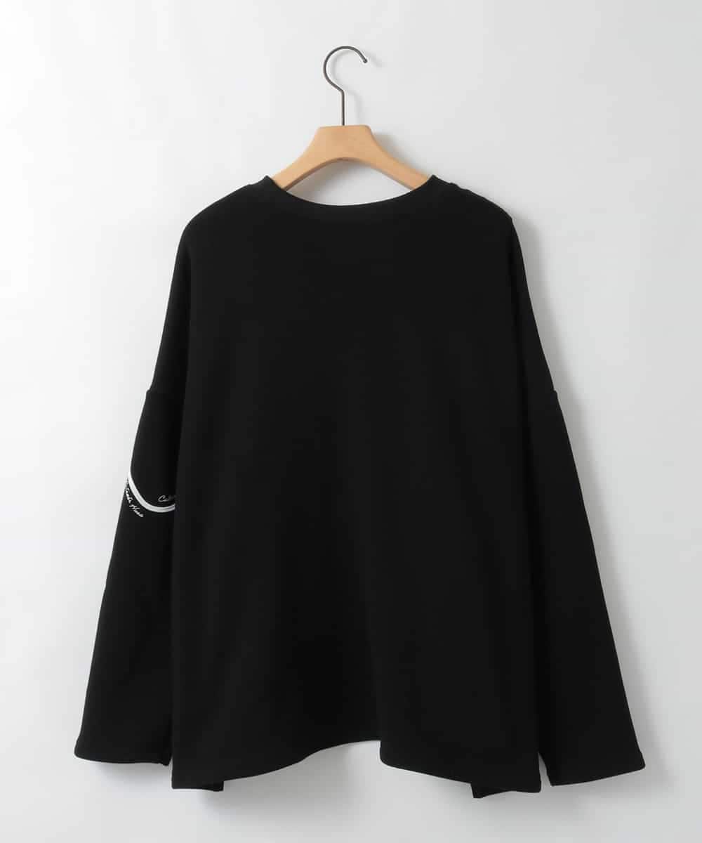 ZMKAE23119 al'aise modulation(アレーズモジュレーション) コード刺繍ロングテールプルオーバー ブラック