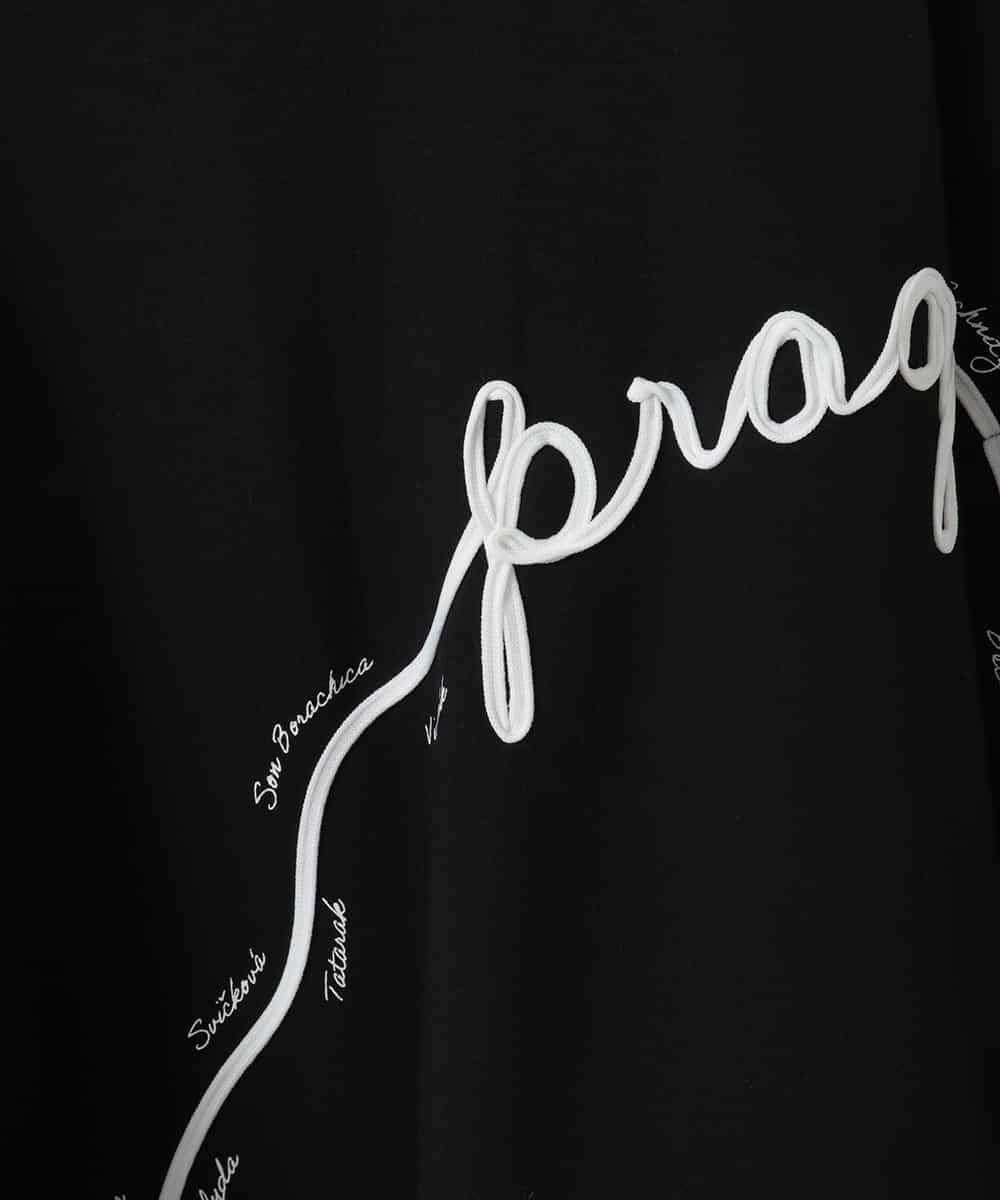 ZMKAE23119 al'aise modulation(アレーズモジュレーション) コード刺繍ロングテールプルオーバー ブラック