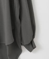 ZMKAE24120 al'aise modulation(アレーズモジュレーション) ロゴジョーゼットプルオーバー ダークグレー