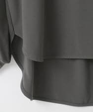 ZMKAE24120 al'aise modulation(アレーズモジュレーション) ロゴジョーゼットプルオーバー ダークグレー