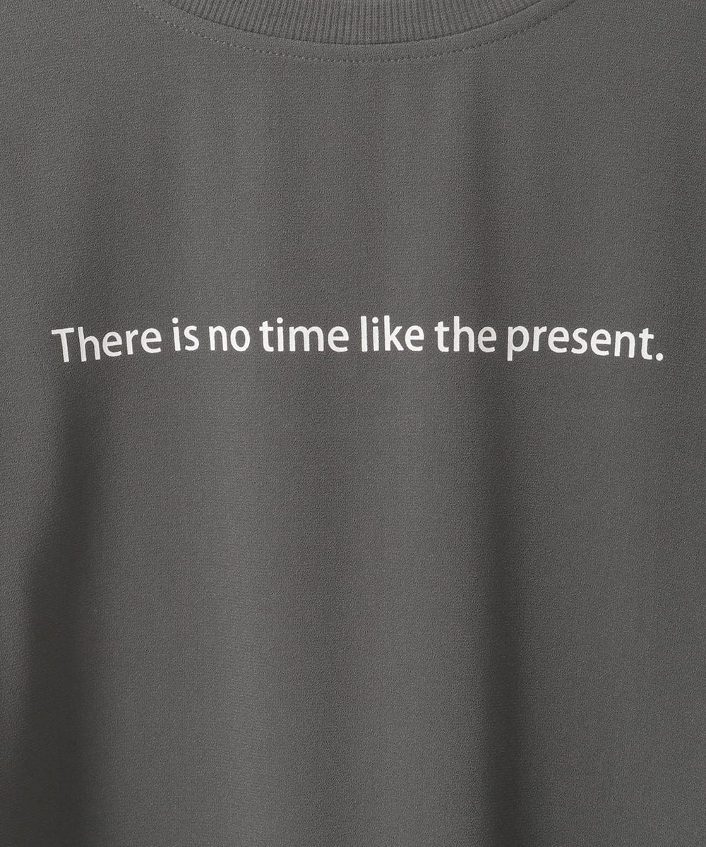 ZMKAE24120 al'aise modulation(アレーズモジュレーション) ロゴジョーゼットプルオーバー ダークグレー