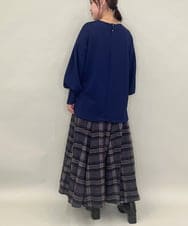 ZMKAE27089 al'aise modulation(アレーズモジュレーション) カフスポイントボリューム袖プルオーバー ネイビー