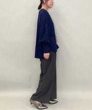 ZMKAE27089 al'aise modulation(アレーズモジュレーション) カフスポイントボリューム袖プルオーバー ネイビー