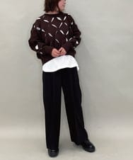 ZMKAE27089 al'aise modulation(アレーズモジュレーション) カフスポイントボリューム袖プルオーバー ホワイト