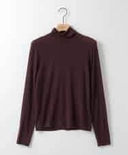 ZMKAE29089 al'aise modulation(アレーズモジュレーション) 【洗える/日本製】シアータートルネックプルオーバー パープル