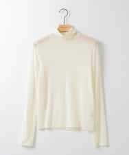 ZMKAE29089 al'aise modulation(アレーズモジュレーション) 【洗える/日本製】シアータートルネックプルオーバー ホワイト