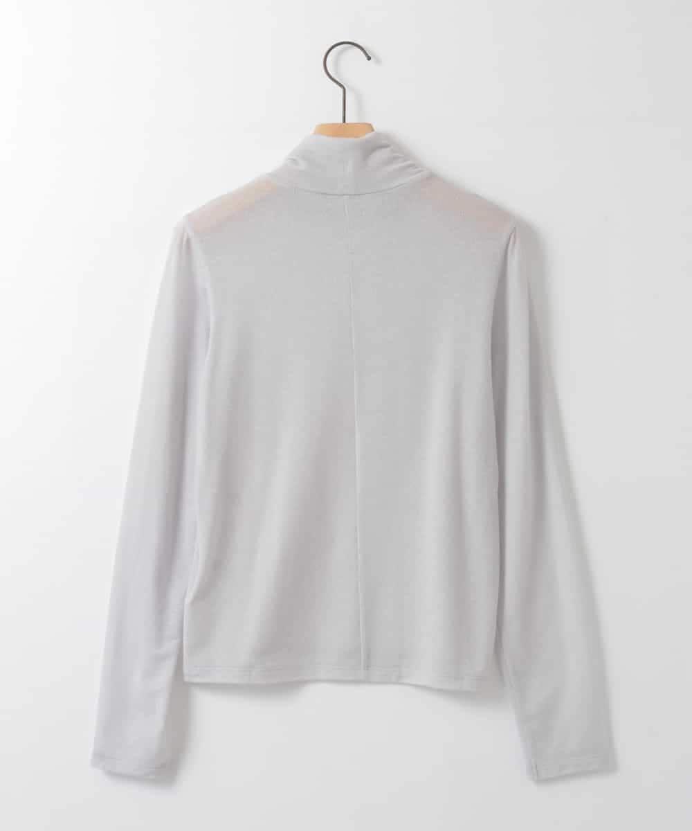 ZMKAE29089 al'aise modulation(アレーズモジュレーション) 【洗える/日本製】シアータートルネックプルオーバー グレー