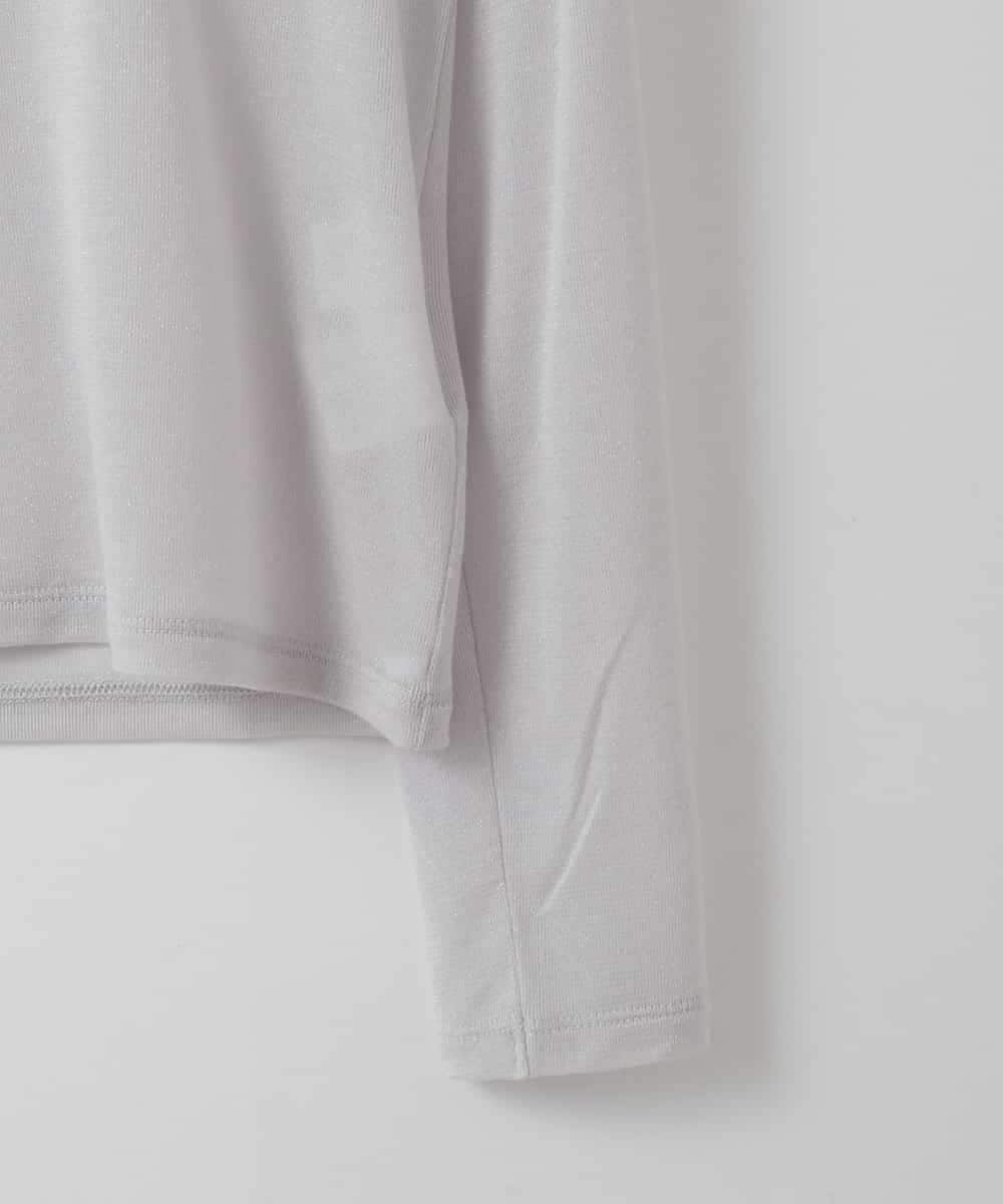 ZMKAE29089 al'aise modulation(アレーズモジュレーション) 【洗える/日本製】シアータートルネックプルオーバー グレー