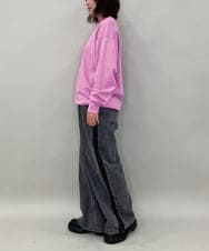 ZMKAE31130 al'aise modulation(アレーズモジュレーション) ロゴロングスリーブTシャツ ピンク