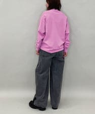 ZMKAE31130 al'aise modulation(アレーズモジュレーション) ロゴロングスリーブTシャツ ピンク