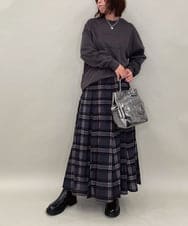 ZMKAE31130 al'aise modulation(アレーズモジュレーション) ロゴロングスリーブTシャツ ダークグレー