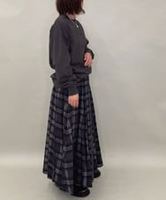 ZMKAE31130 al'aise modulation(アレーズモジュレーション) ロゴロングスリーブTシャツ ダークグレー