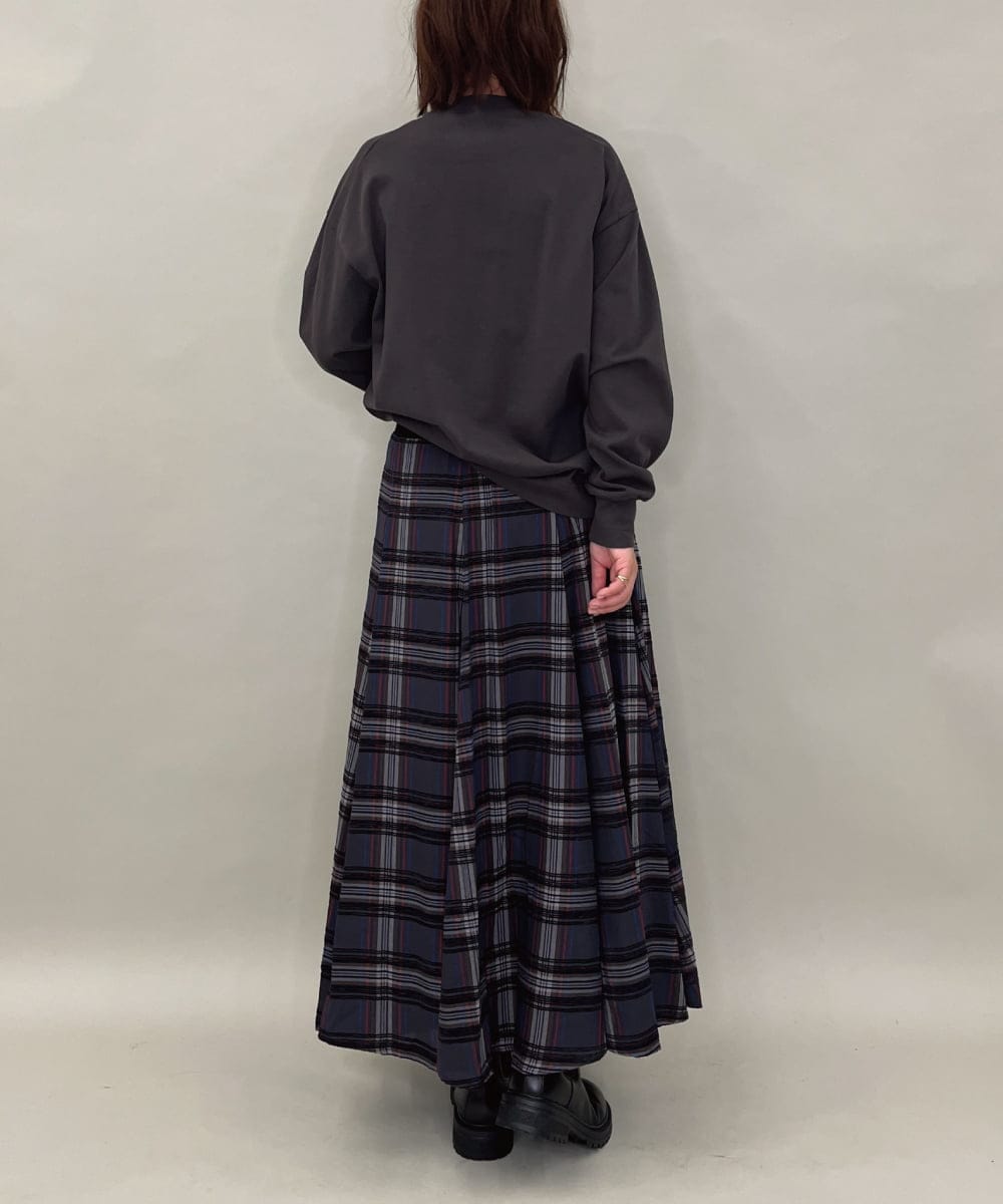 ZMKAE31130 al'aise modulation(アレーズモジュレーション) ロゴロングスリーブTシャツ ダークグレー