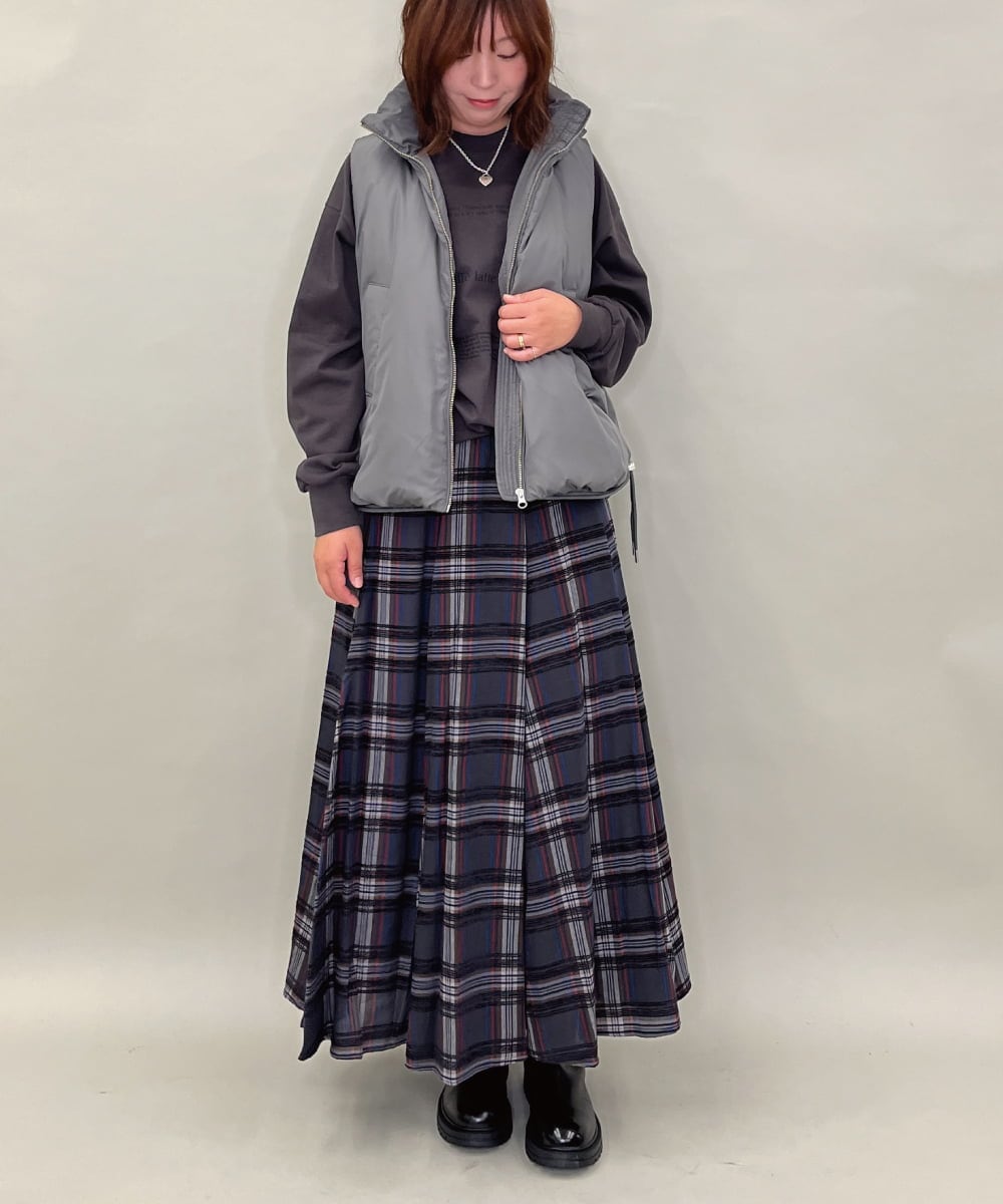 ZMKAE31130 al'aise modulation(アレーズモジュレーション) ロゴロングスリーブTシャツ ダークグレー