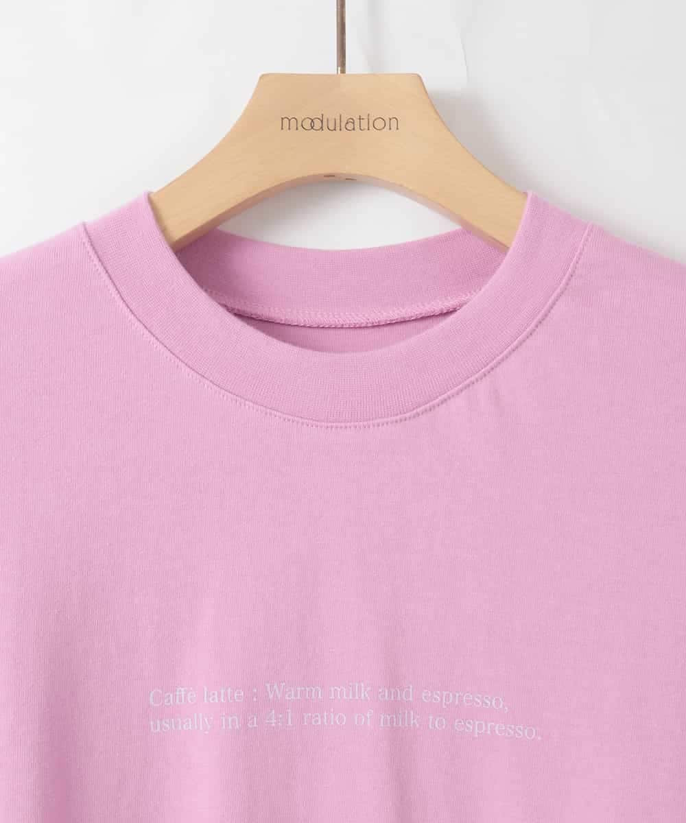 ZMKAE31130 al'aise modulation(アレーズモジュレーション) ロゴロングスリーブTシャツ ピンク