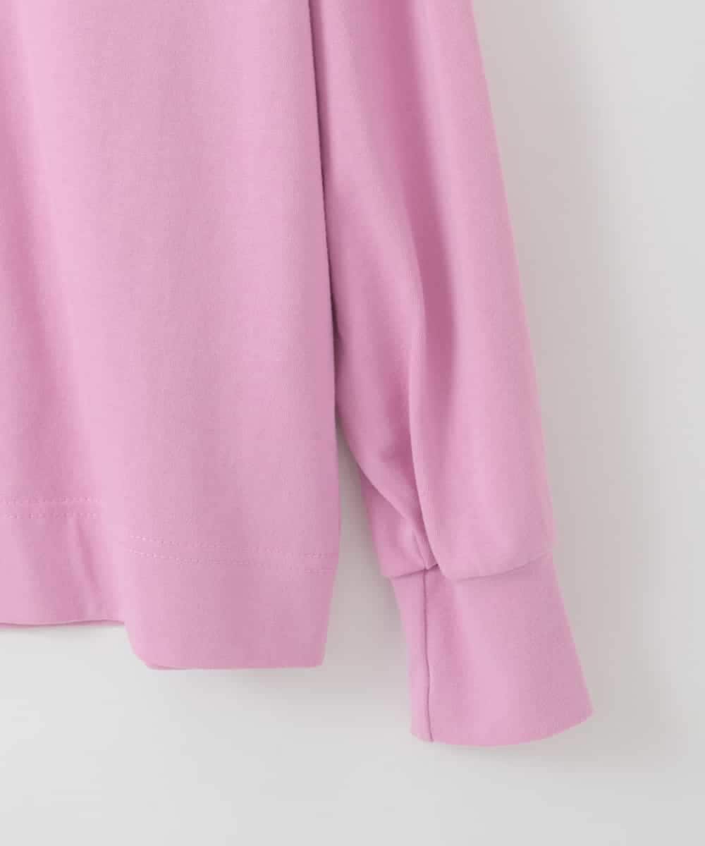 ZMKAE31130 al'aise modulation(アレーズモジュレーション) ロゴロングスリーブTシャツ ピンク