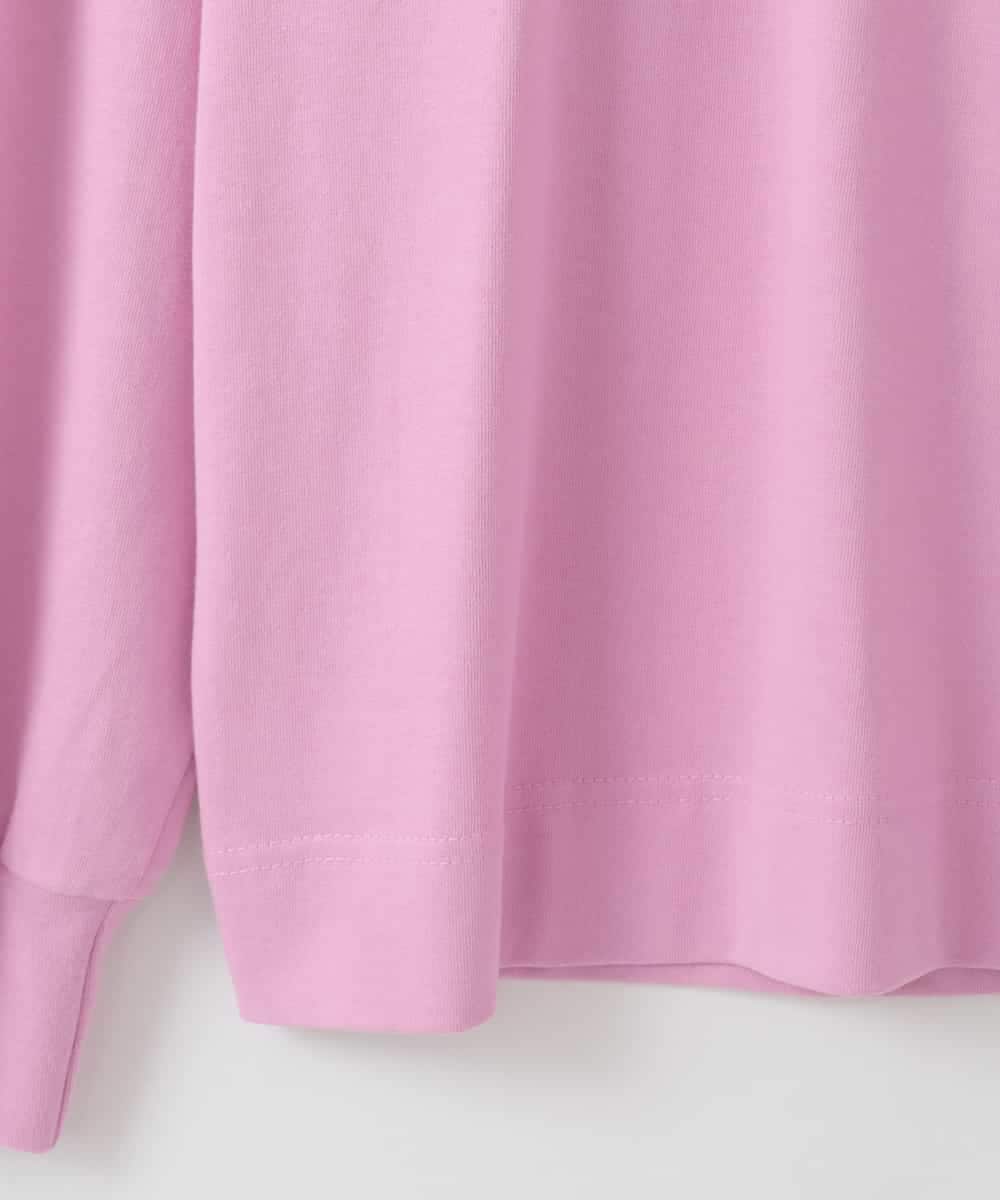 ZMKAE31130 al'aise modulation(アレーズモジュレーション) ロゴロングスリーブTシャツ ピンク