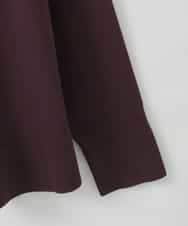 ZMKAE32130 al'aise modulation(アレーズモジュレーション) 【洗える】クルーネックプレーンニットプルオーバー ボルドー