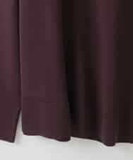 ZMKAE32130 al'aise modulation(アレーズモジュレーション) 【洗える】クルーネックプレーンニットプルオーバー ボルドー