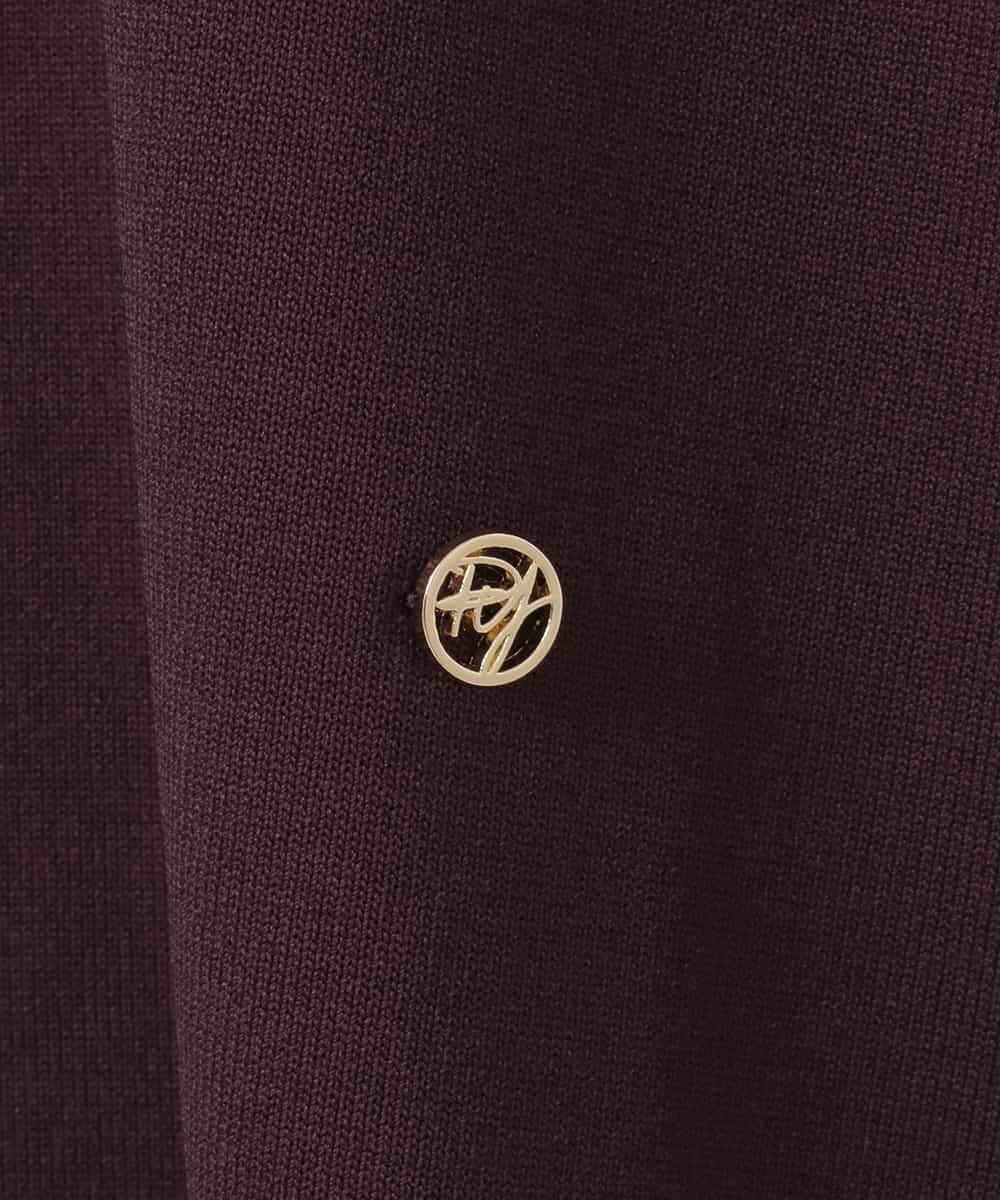 ZMKAE32130 al'aise modulation(アレーズモジュレーション) 【洗える】クルーネックプレーンニットプルオーバー ボルドー